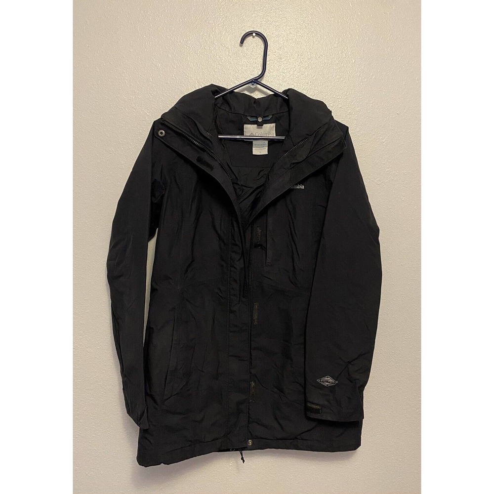 Columbia Interchange Jacket Adult Black Outdoors Full Zip Coat Womens S